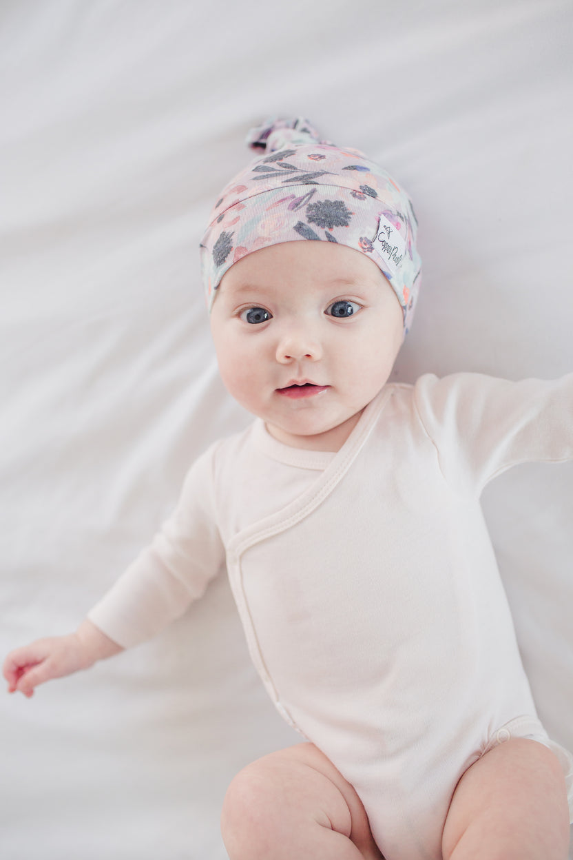 Top Knot Hat Copper Pearl