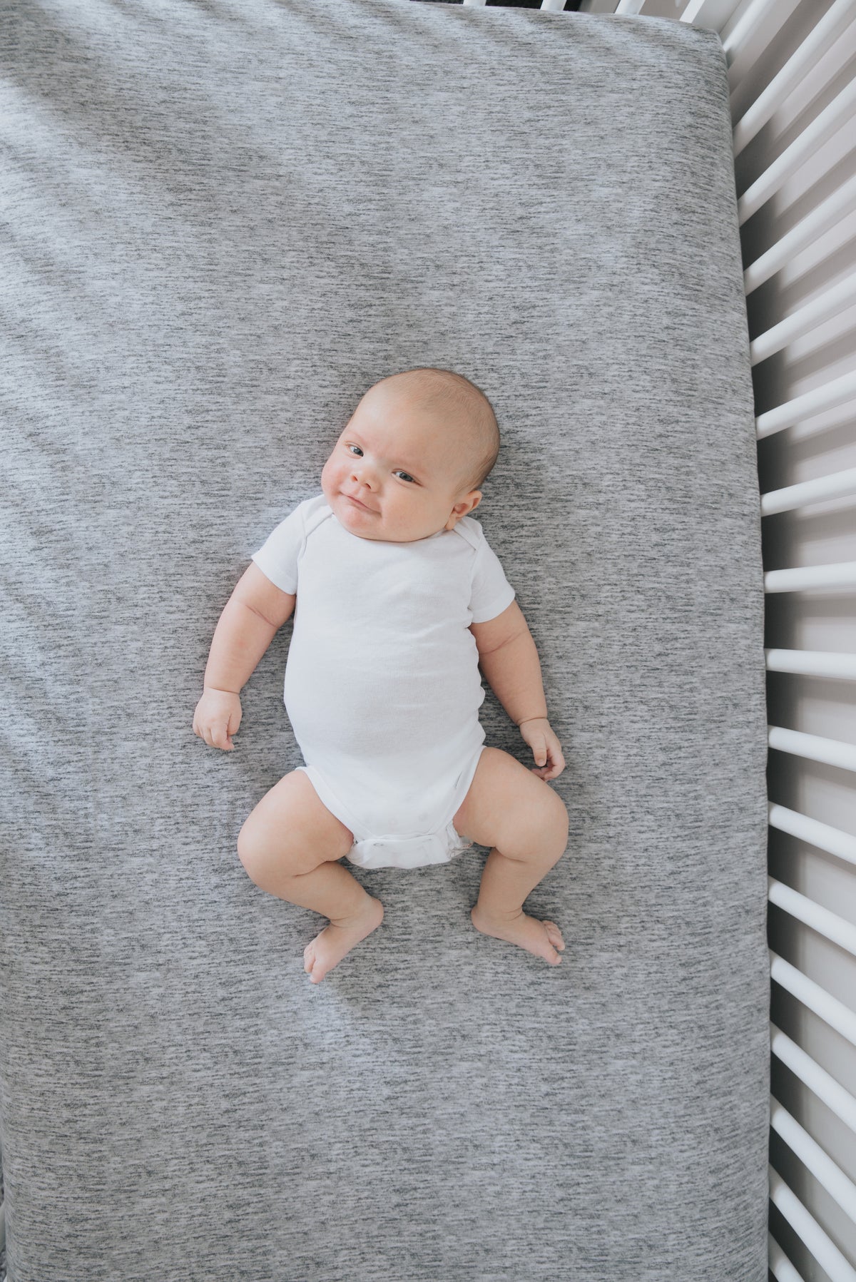 Premium Knit Fitted Crib Sheet - Asher