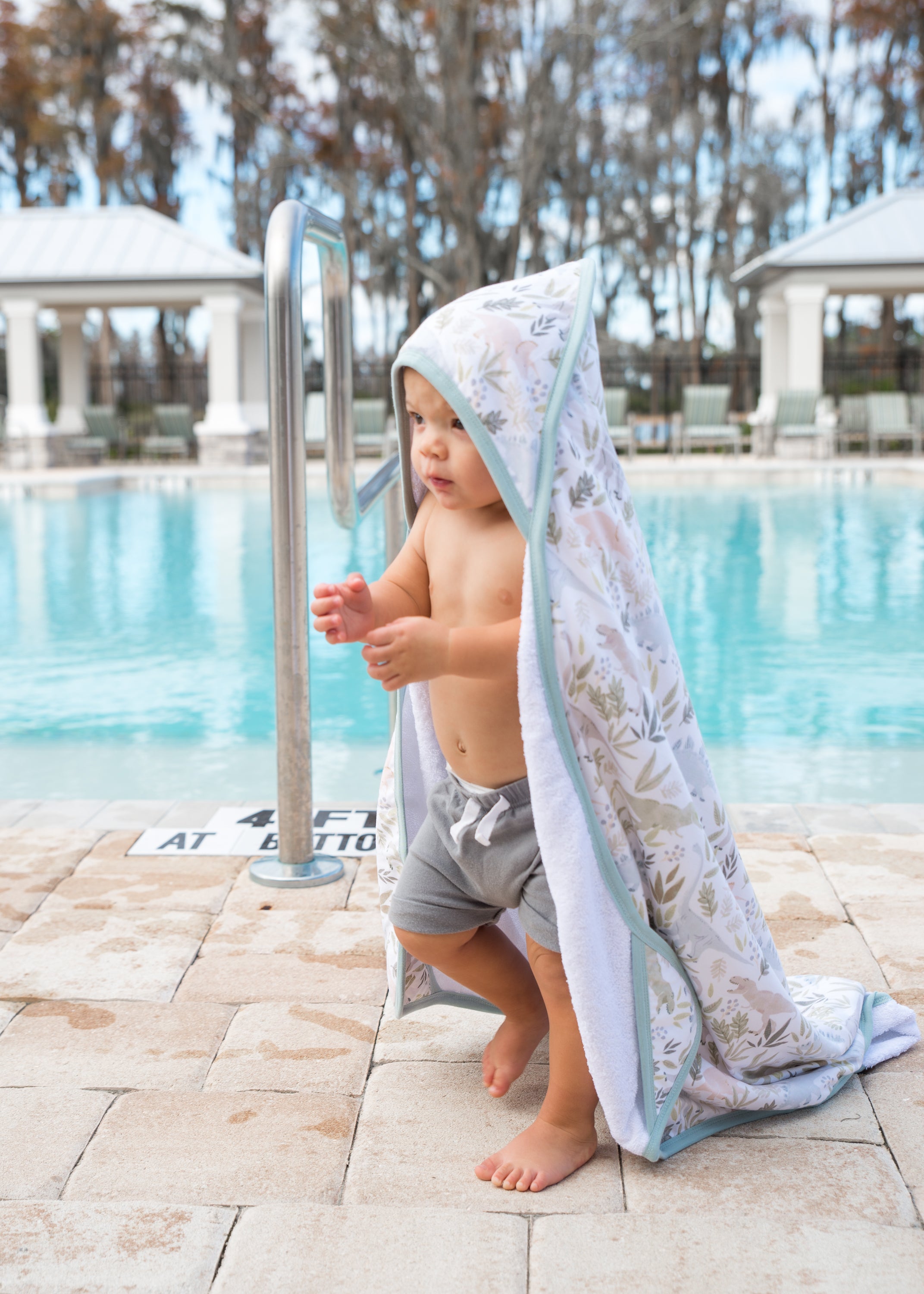 Premium Knit Hooded Towel - Rex