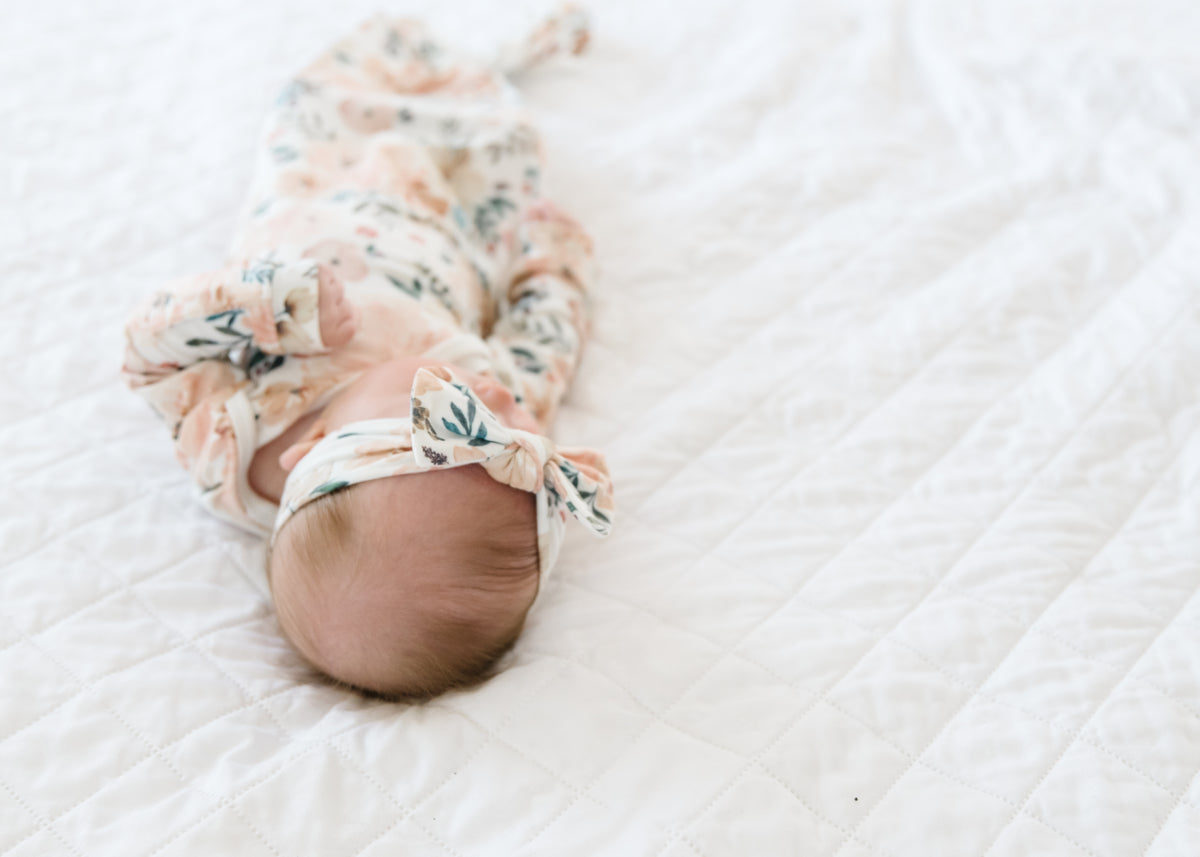 Newborn Knotted Gown - Autumn