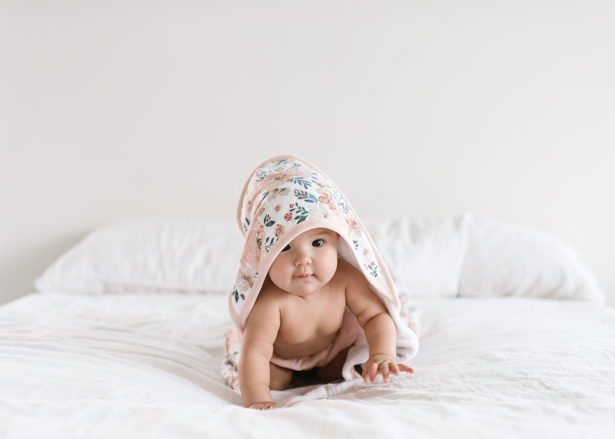 Premium Baby  Knit Hooded Towel - Autumn