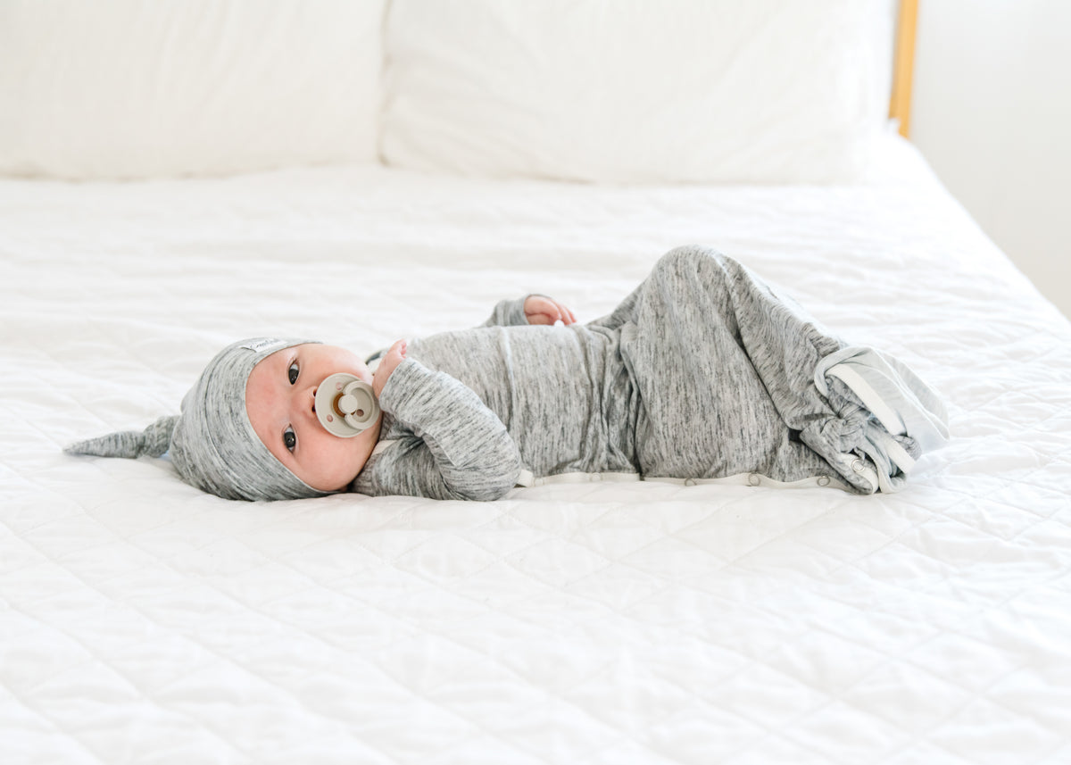 Newborn Knotted Gown - Asher