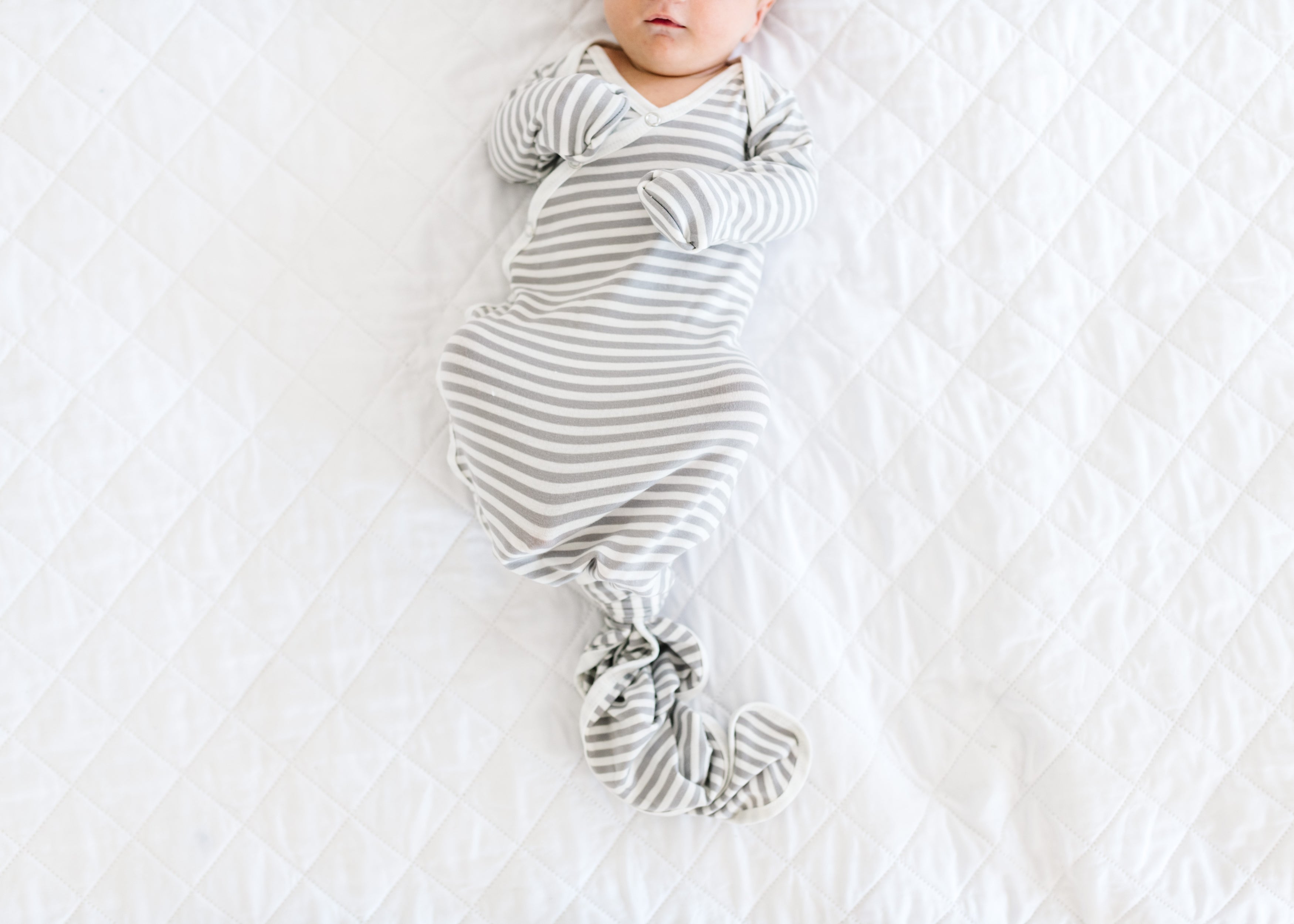 Newborn Knotted Gown - Everest