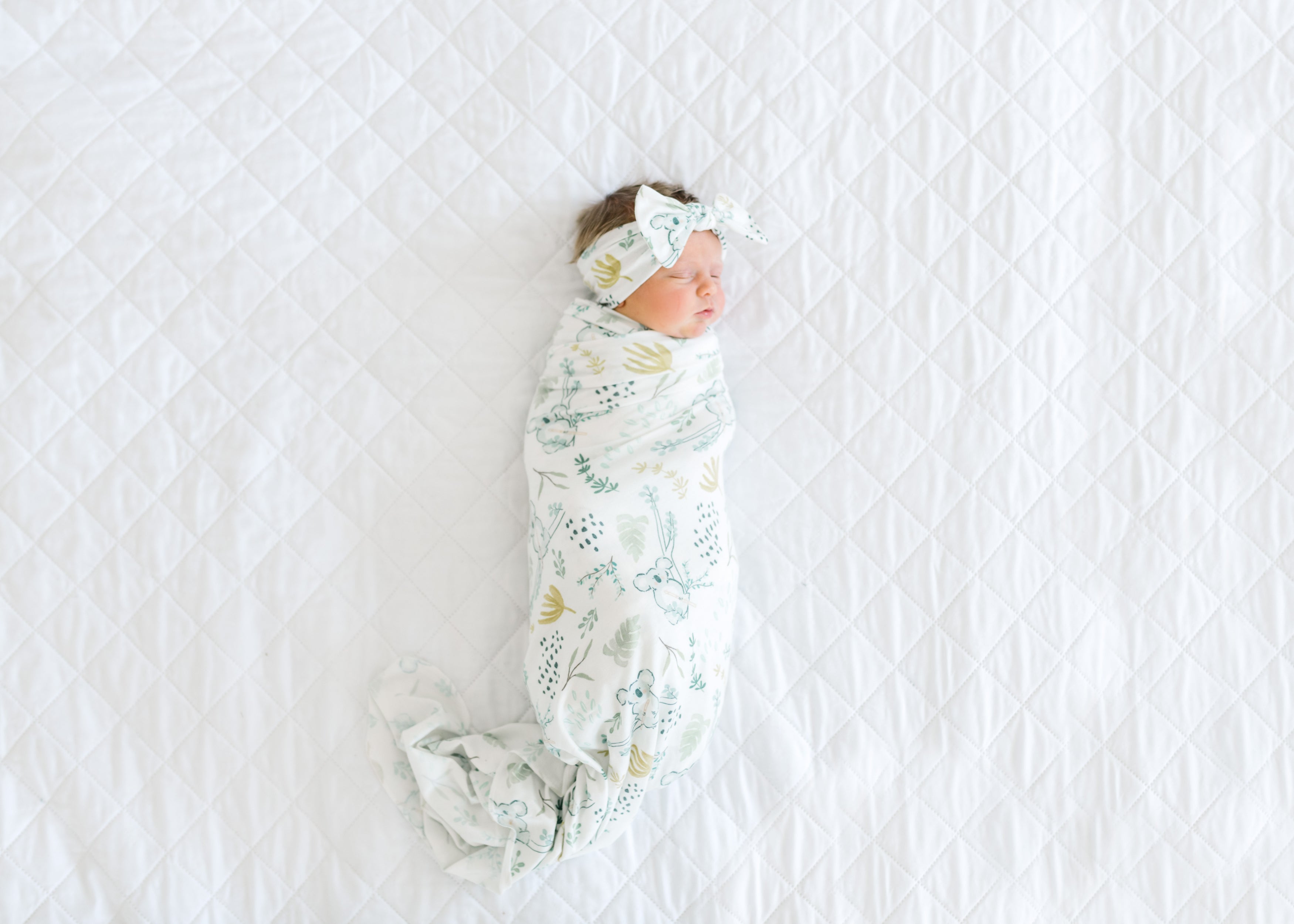 Knit Headband Bow Aussie Copper Pearl