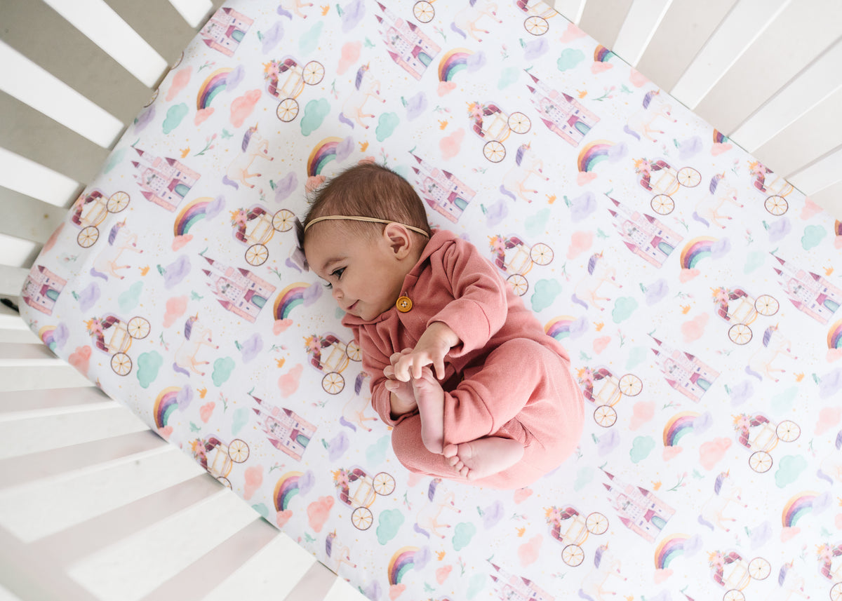 Premium Knit Fitted Crib Sheet - Enchanted