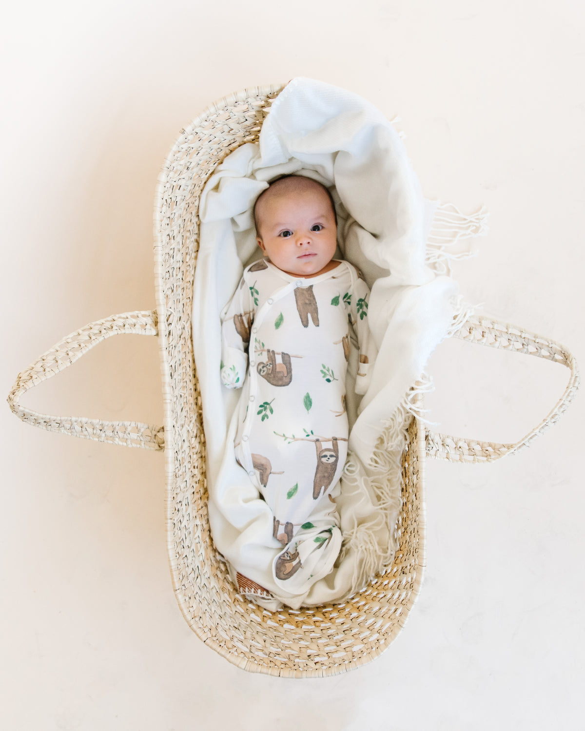 Newborn Knotted Gown - Noah