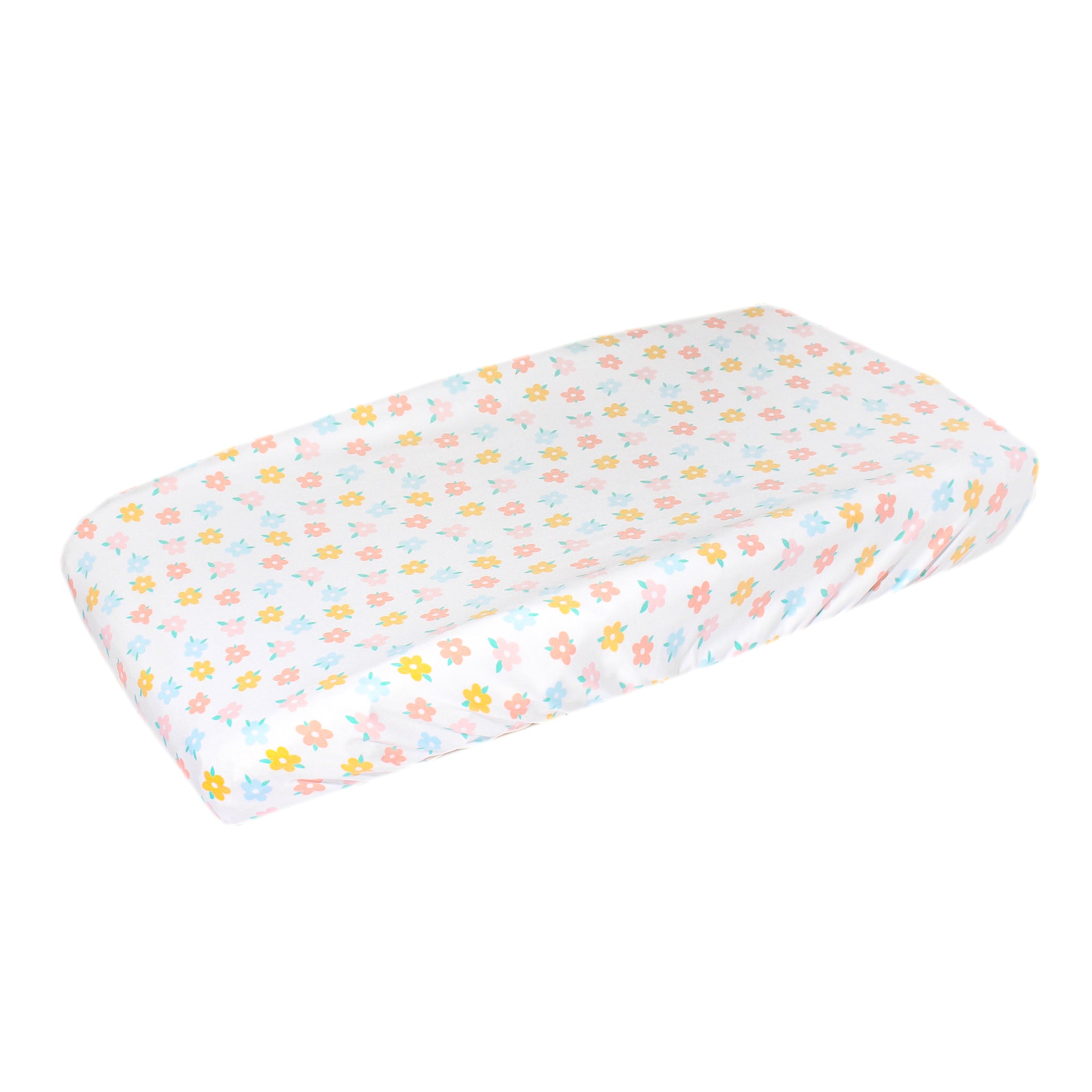 Premium Knit Diaper Changing Pad Cover - Daisy