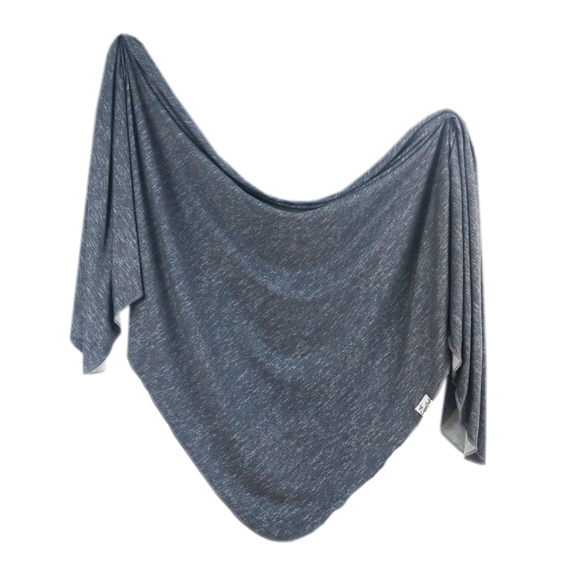 Knit Swaddle Blanket - Denim