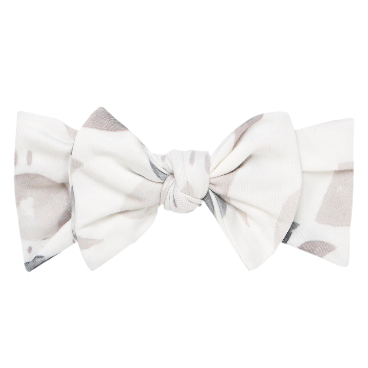 Knit Headband Bow Eclipse Copper Pearl