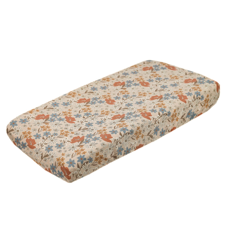 Premium Knit Diaper Changing Pad Cover - Eden