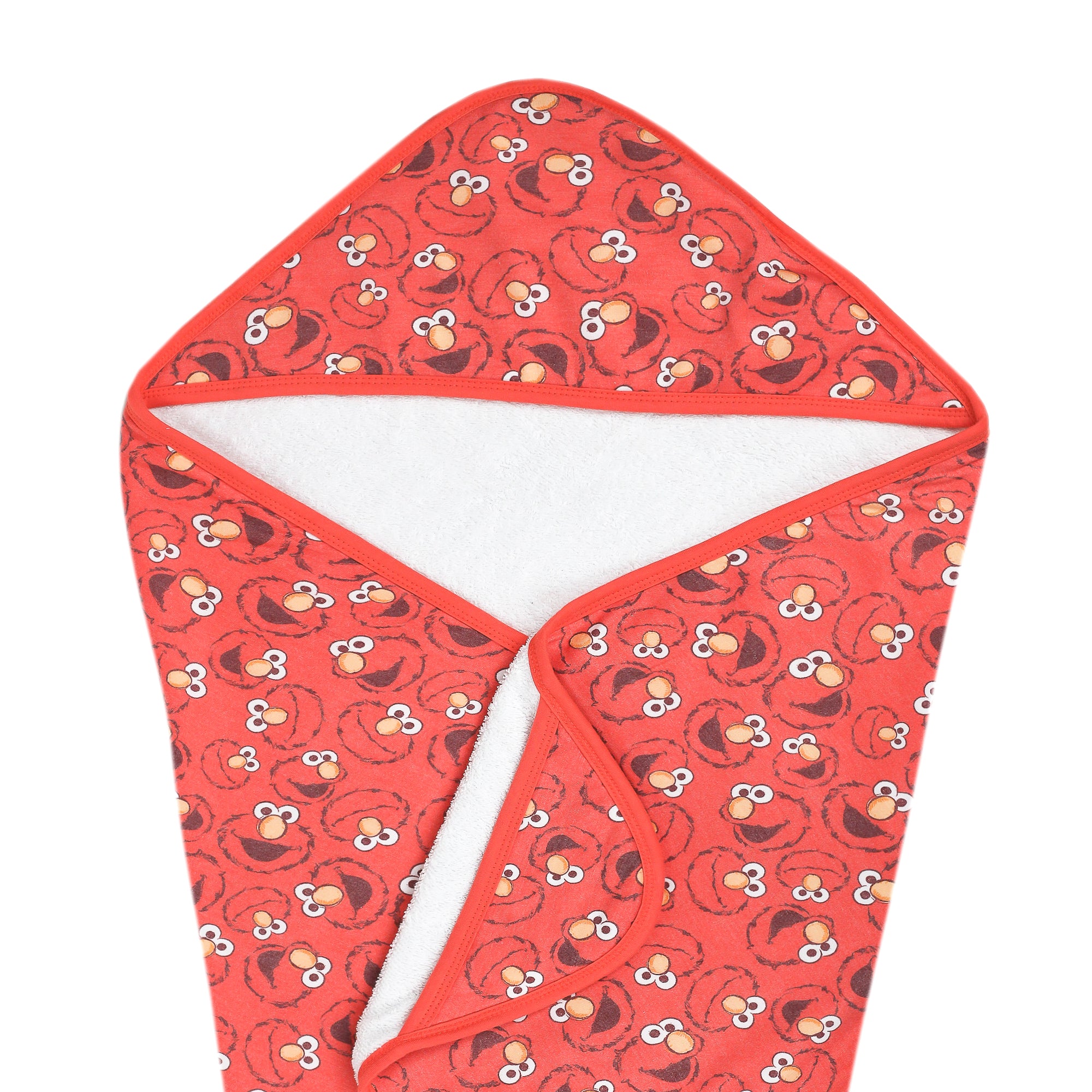 Premium Knit Hooded Towel - Elmo