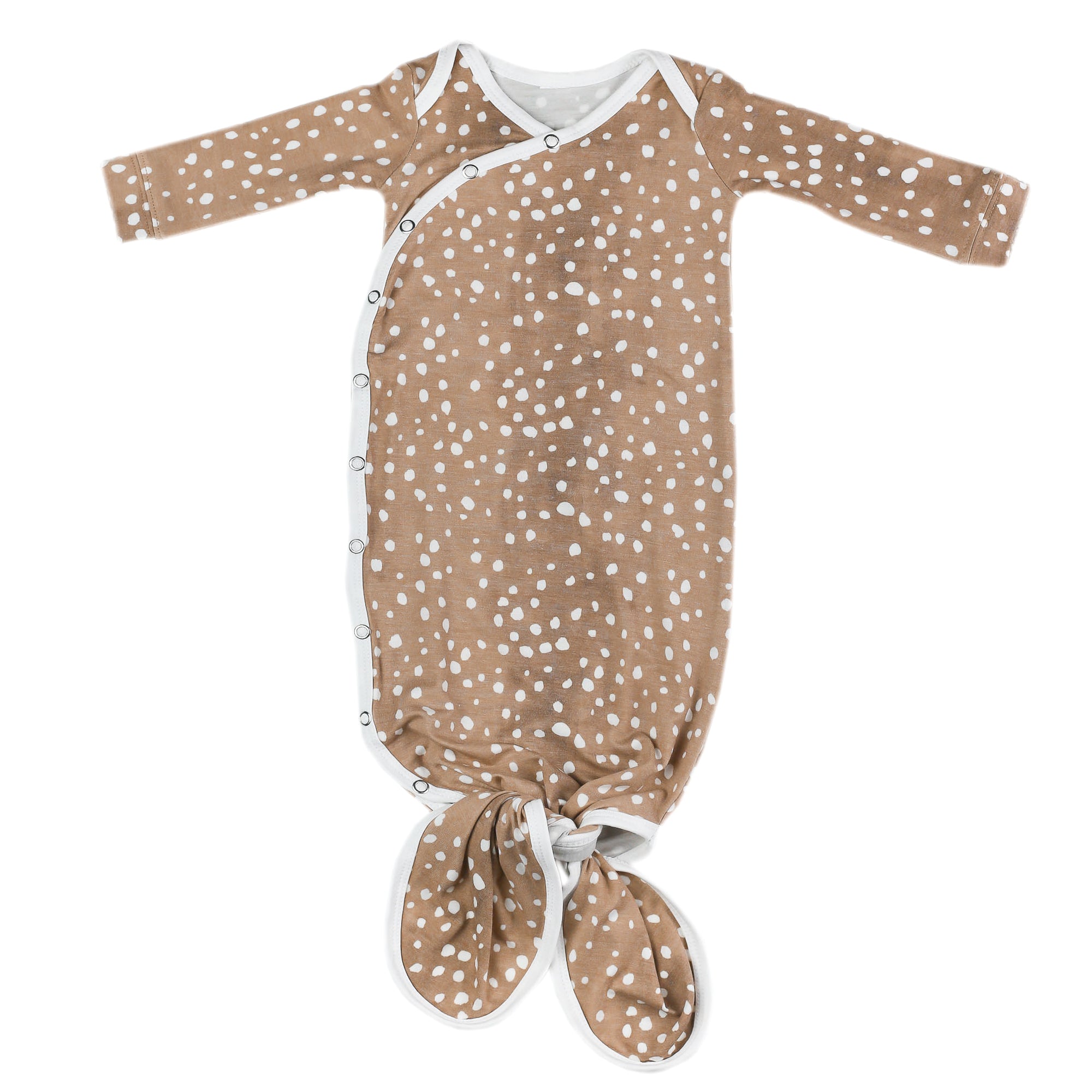Newborn Knotted Gown - Fawn