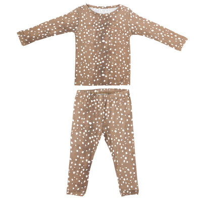 Copper Pearl Zip-Up Footie Pajama main image 1