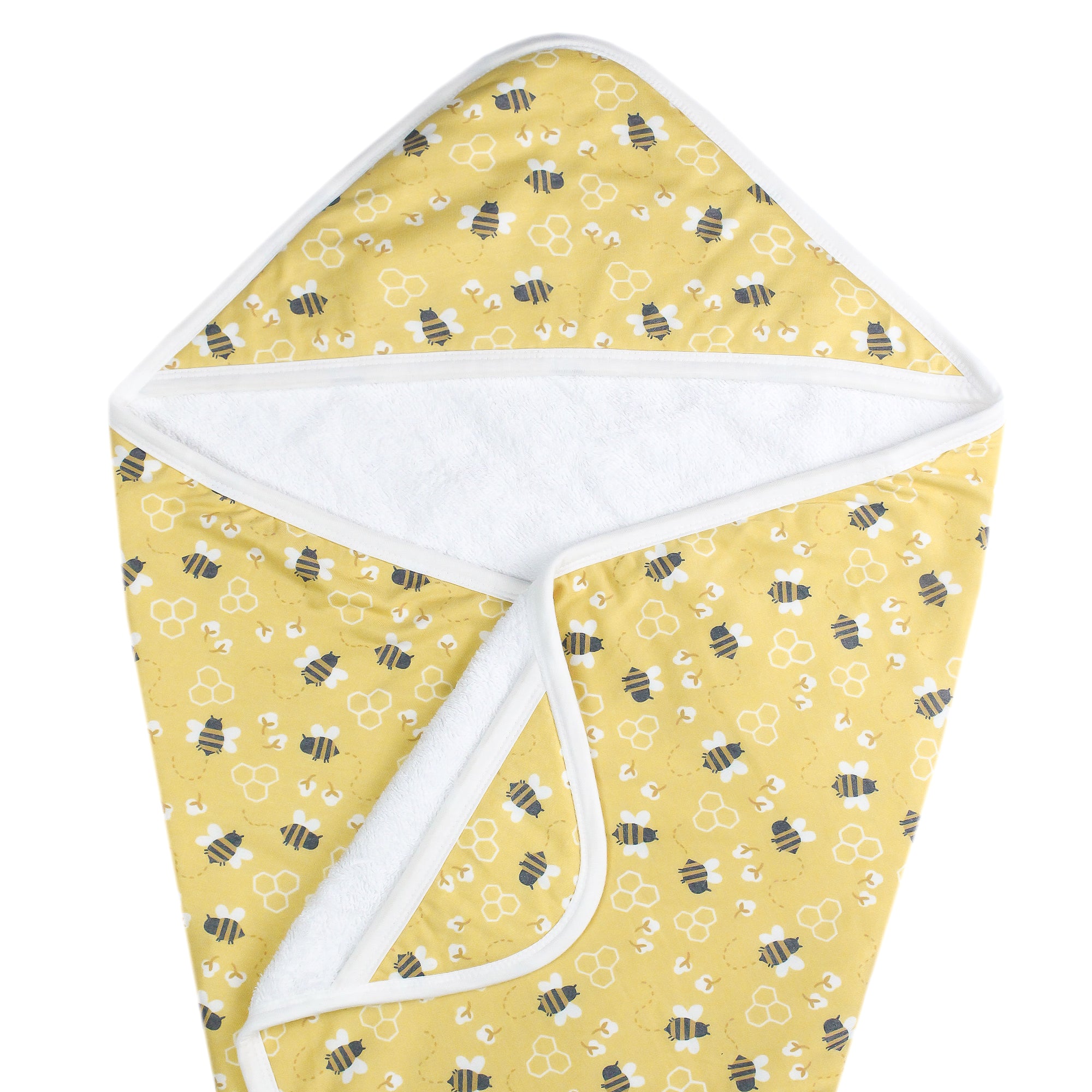 Premium Knit Hooded Towel - Honeycomb