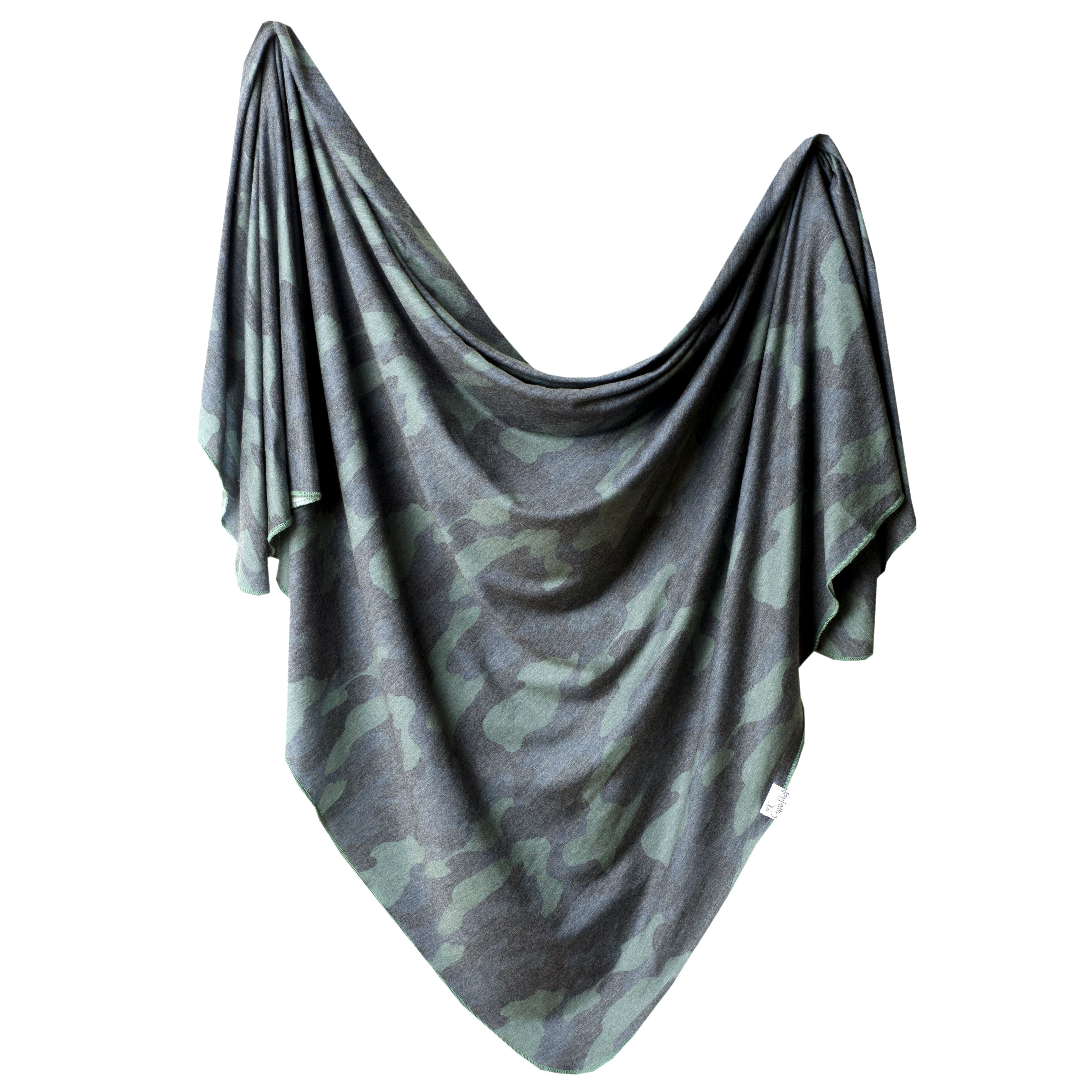 Knit Swaddle Blanket - Hunter