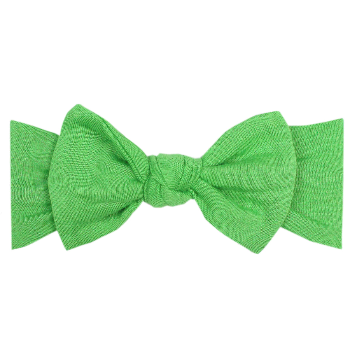 Knit Headband Bow - Lime – Copper Pearl