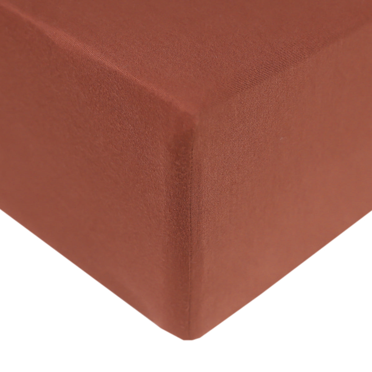 Premium Knit Fitted Crib Sheet Moab Copper Pearl