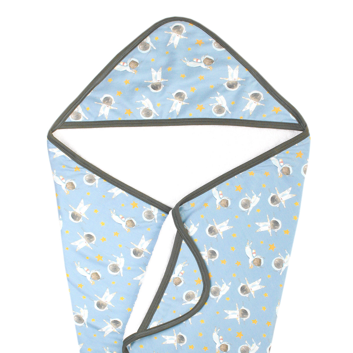 Premium Baby Knit Hooded Towel Neil Copper Pearl