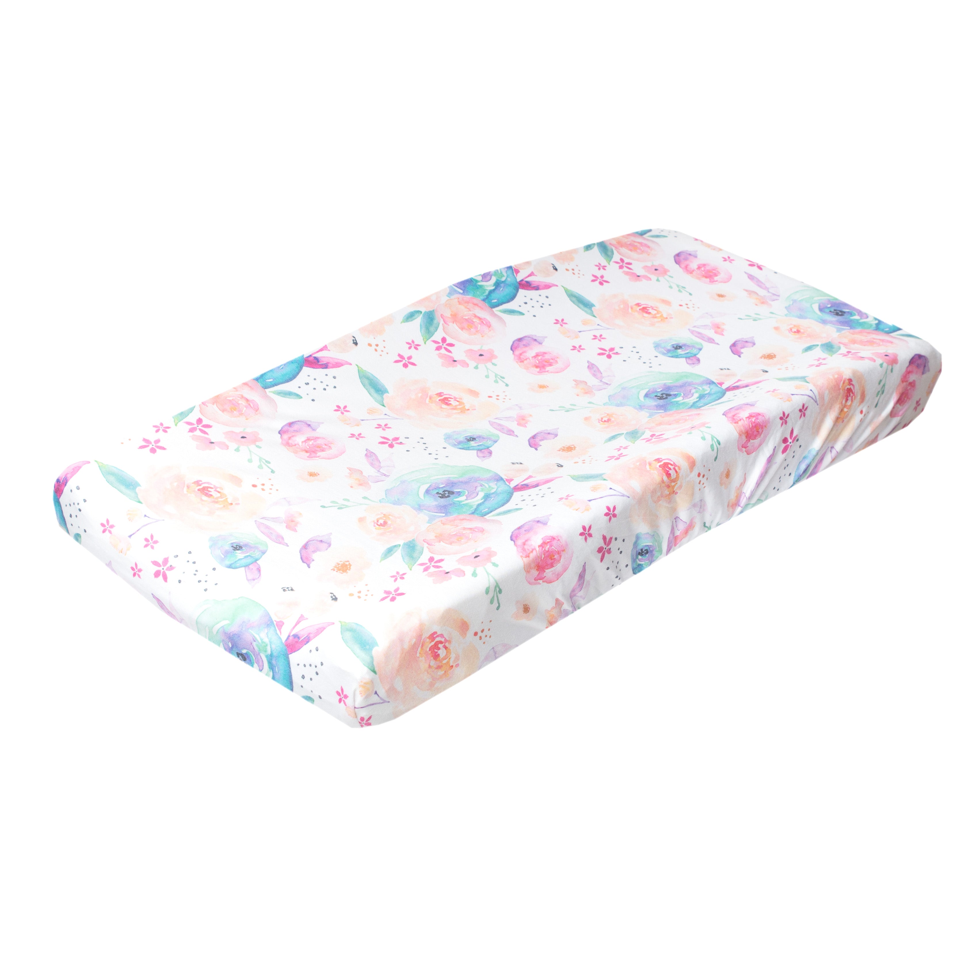 Premium Knit Diaper Changing Pad Cover - Bloom