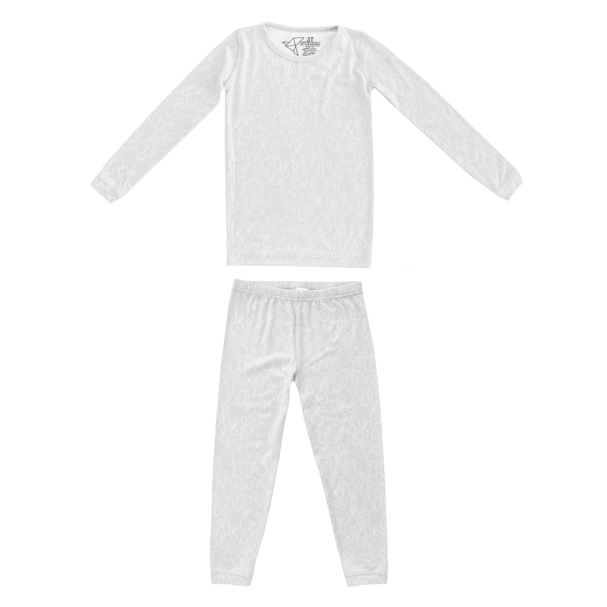 2pc Long Sleeve Pajama Set Peter Copper Pearl