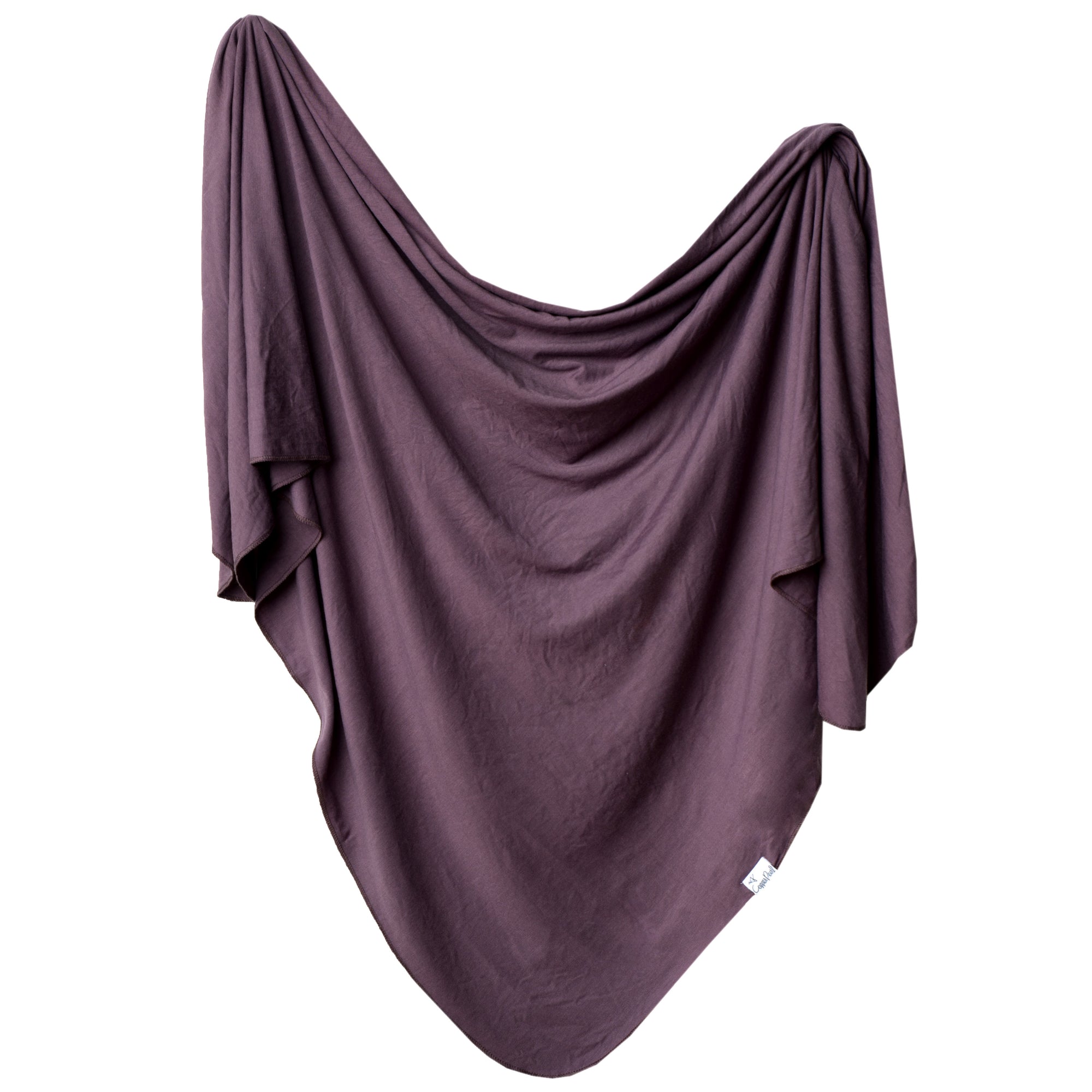 Knit Swaddle Blanket - Plum