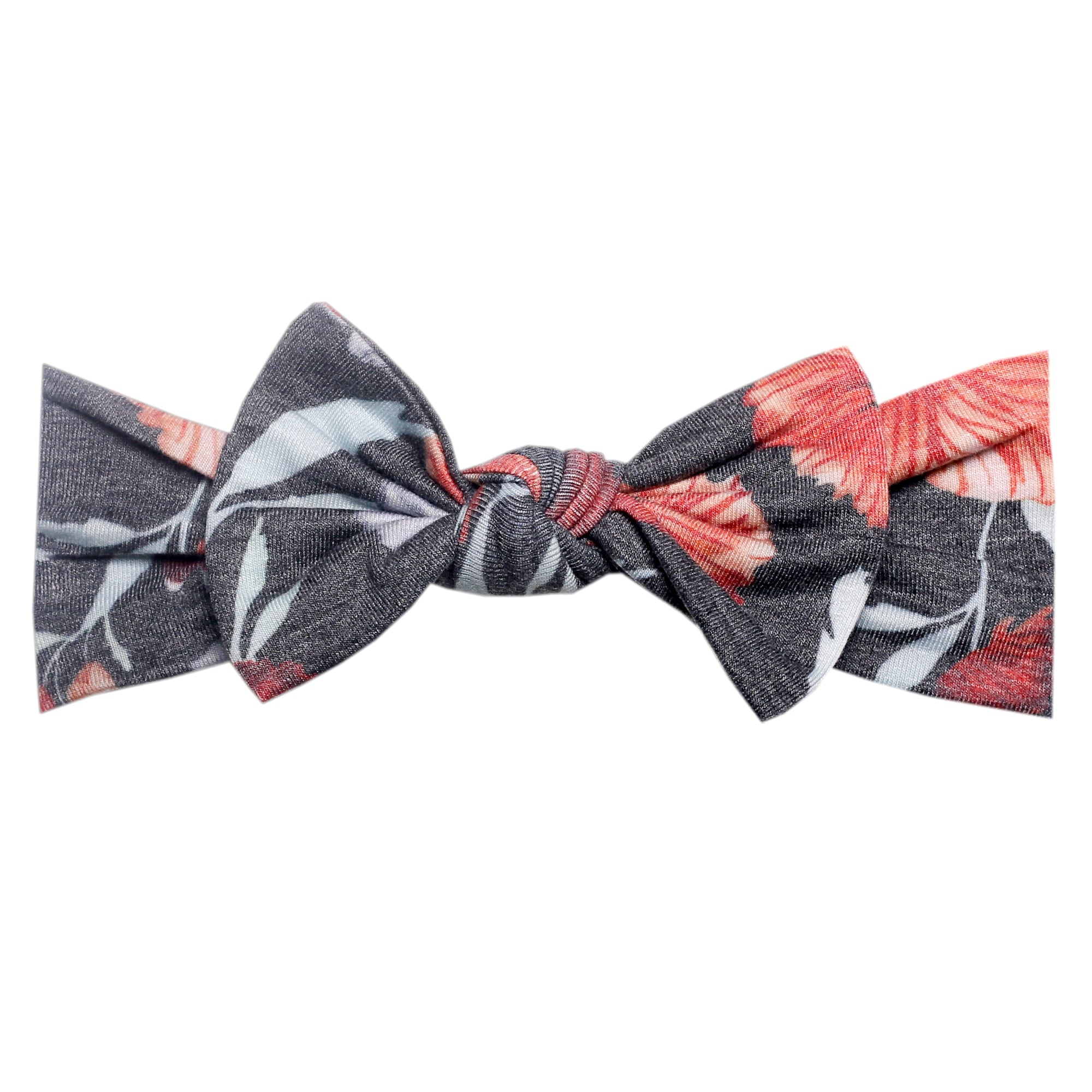 Knit Headband Bow - Poppy