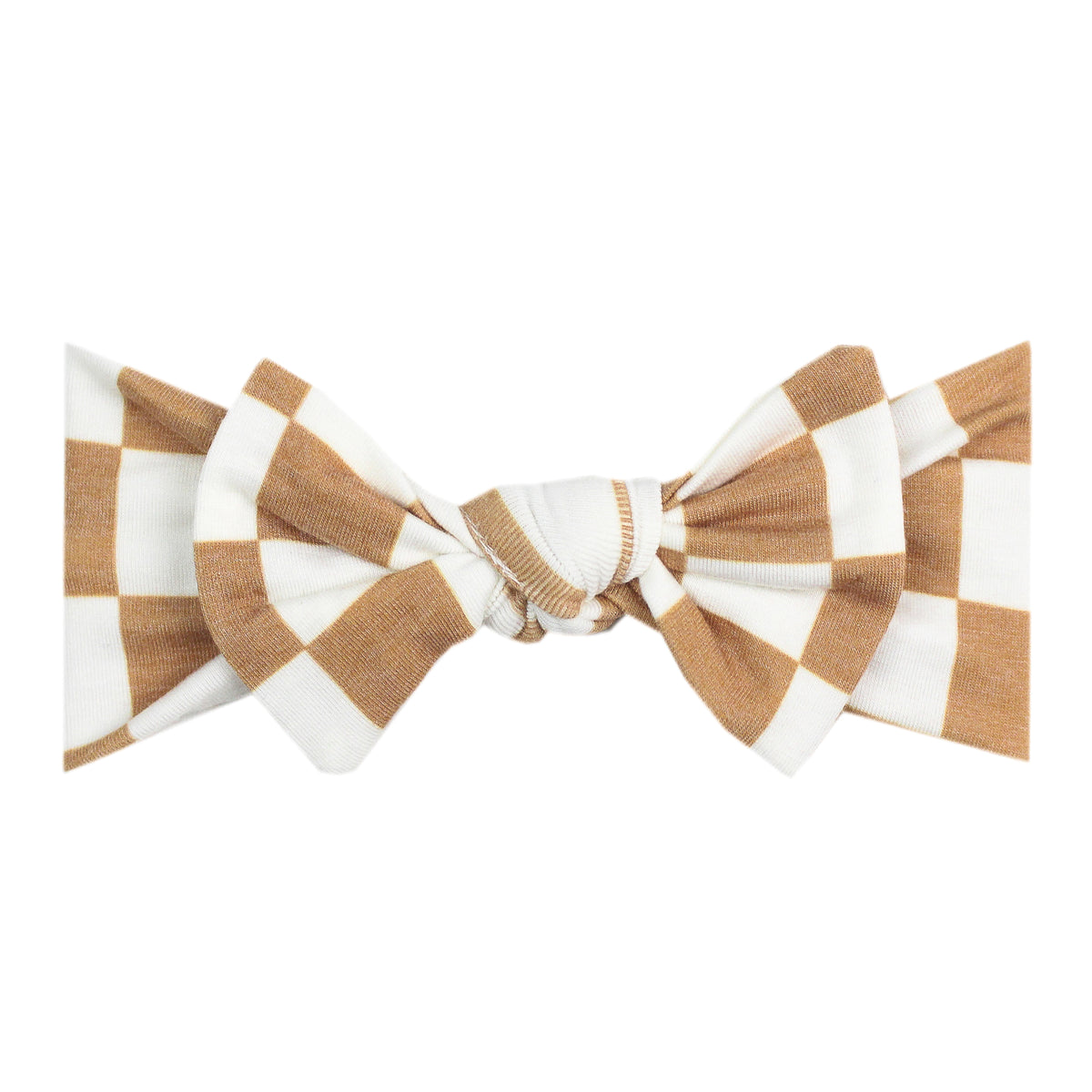 Knit Headband Bow Rad Copper Pearl