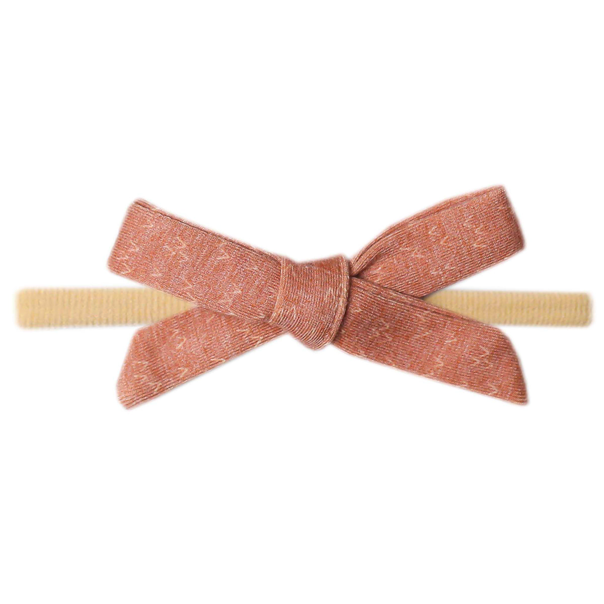 Ribbon Nylon Bow Rocky Copper Pearl