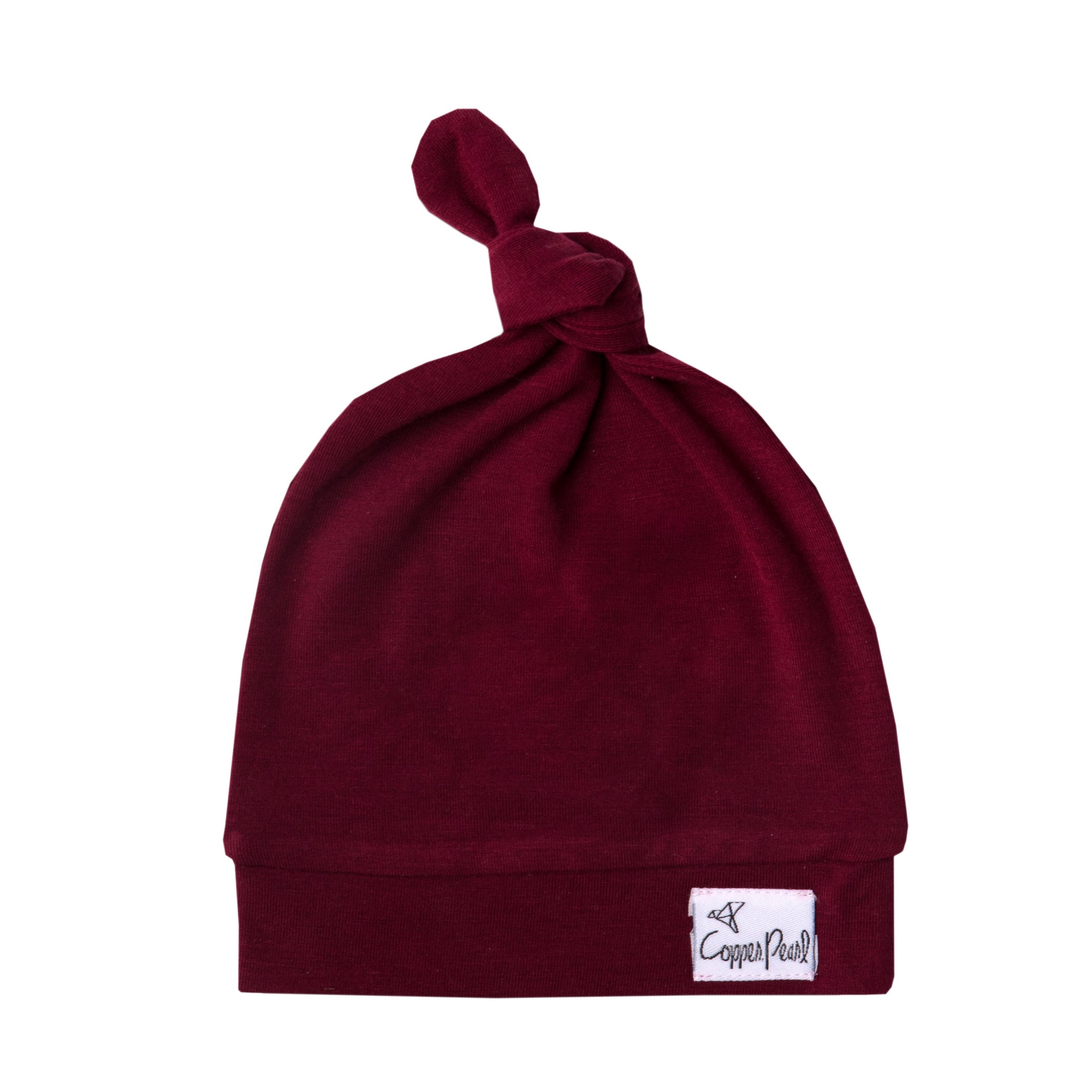 Top Knot Hat - Ruby