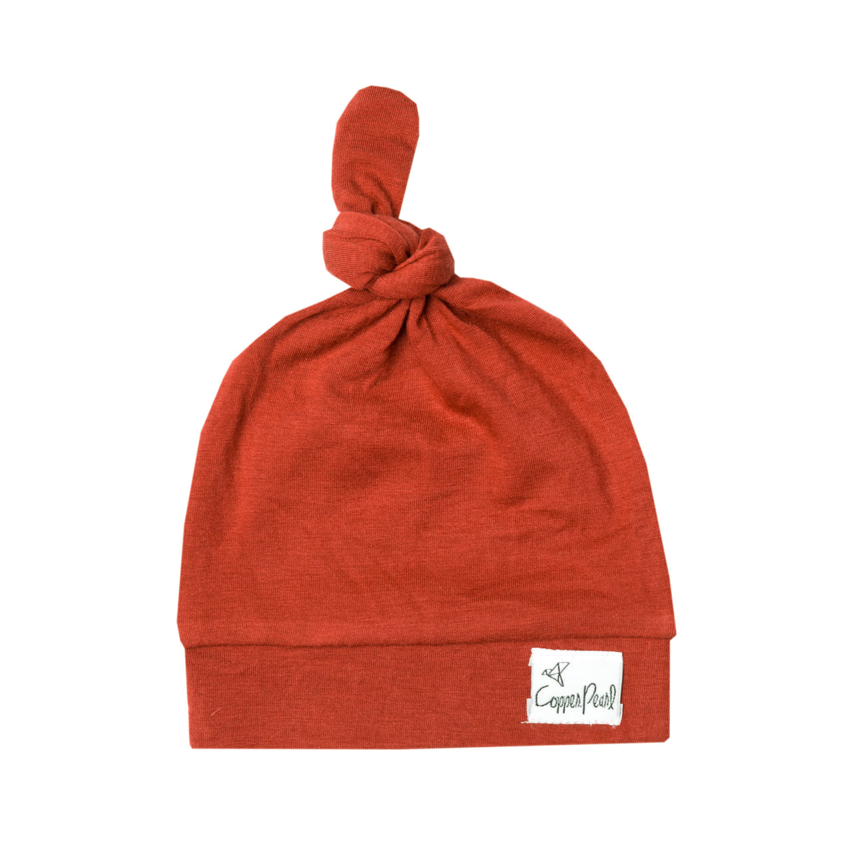 Top Knot Hat - Rust