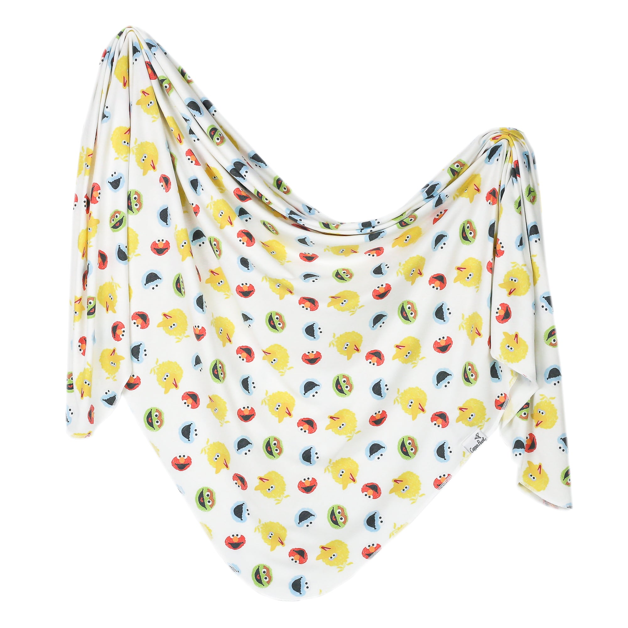 Knit Swaddle Blanket - Sesame Scribbles