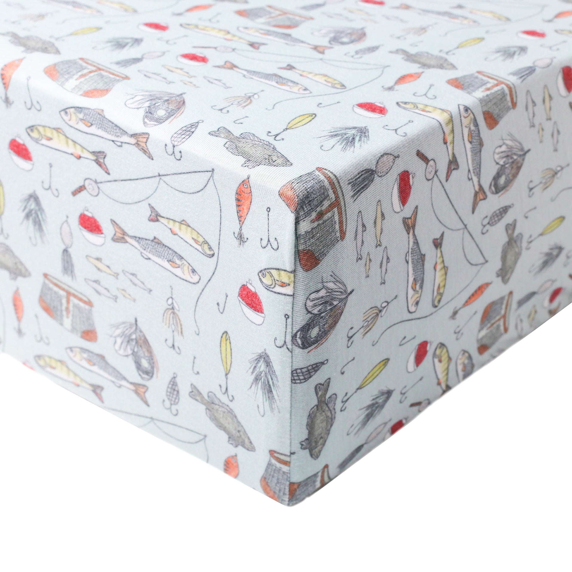 Knit Swaddle Blanket Trout Copper Pearl