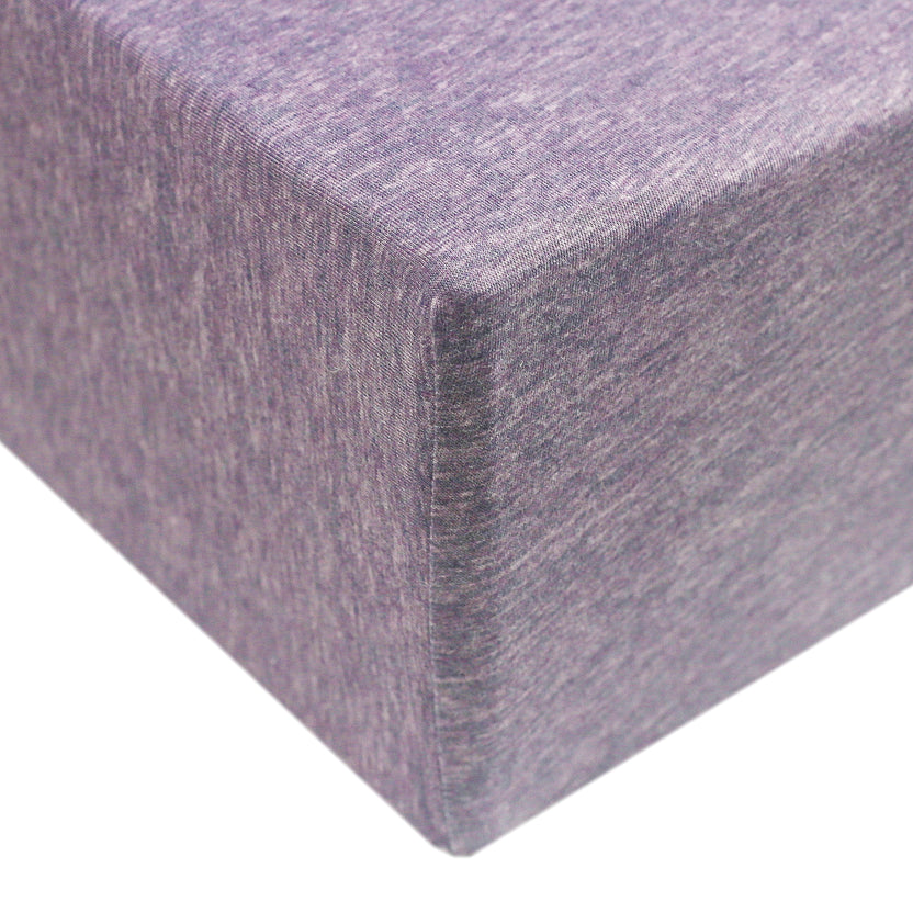 Premium Knit Fitted Crib Sheet Violet Copper Pearl